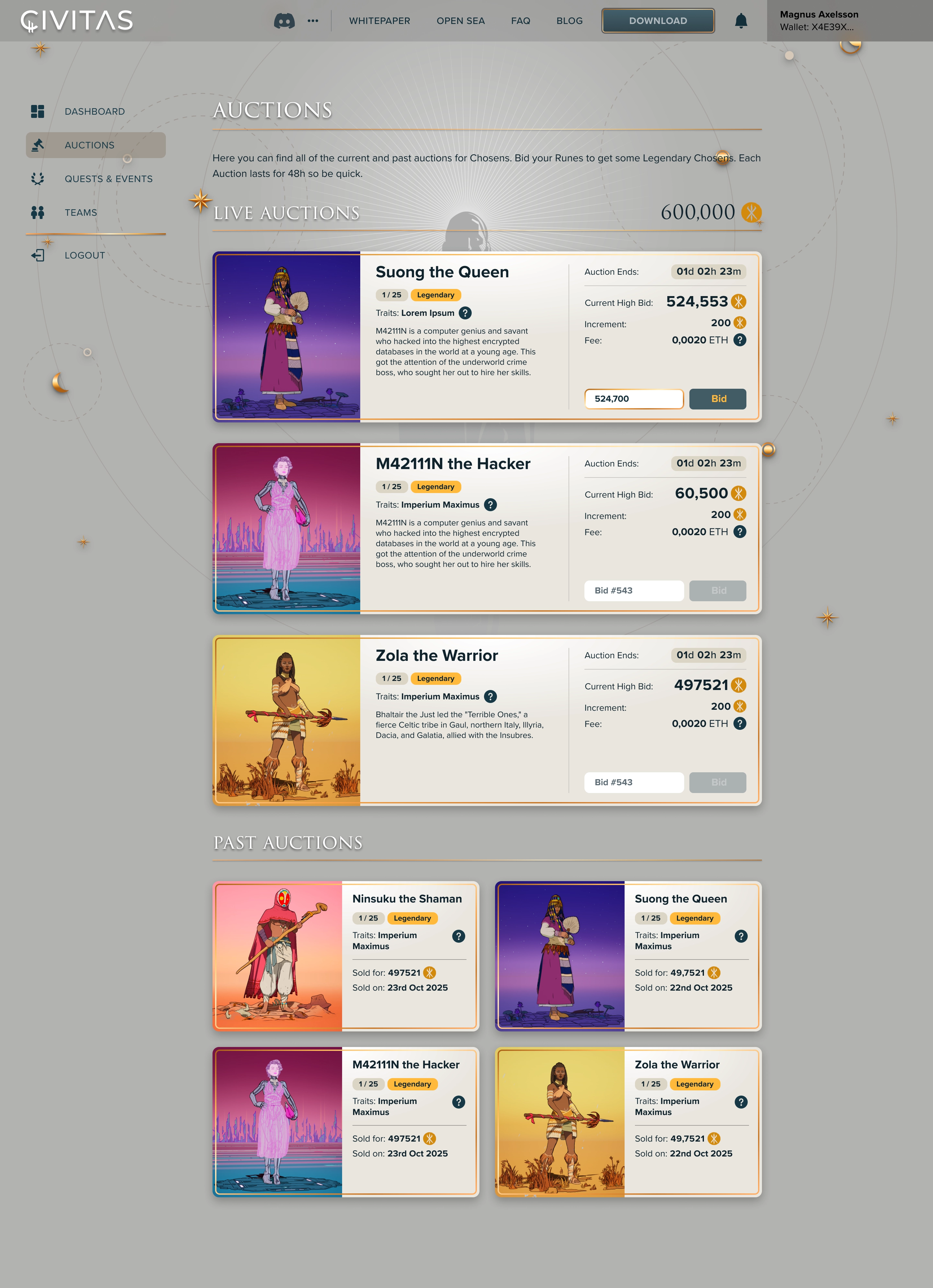 Civitas Dashboard